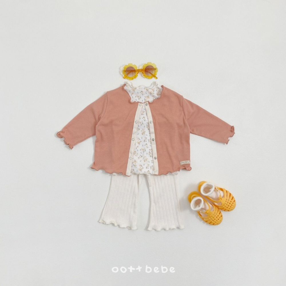 26夏 正韓 OOTTBEBe｜Soft Daily｜木耳邊小外套 小罩衫-細節圖4