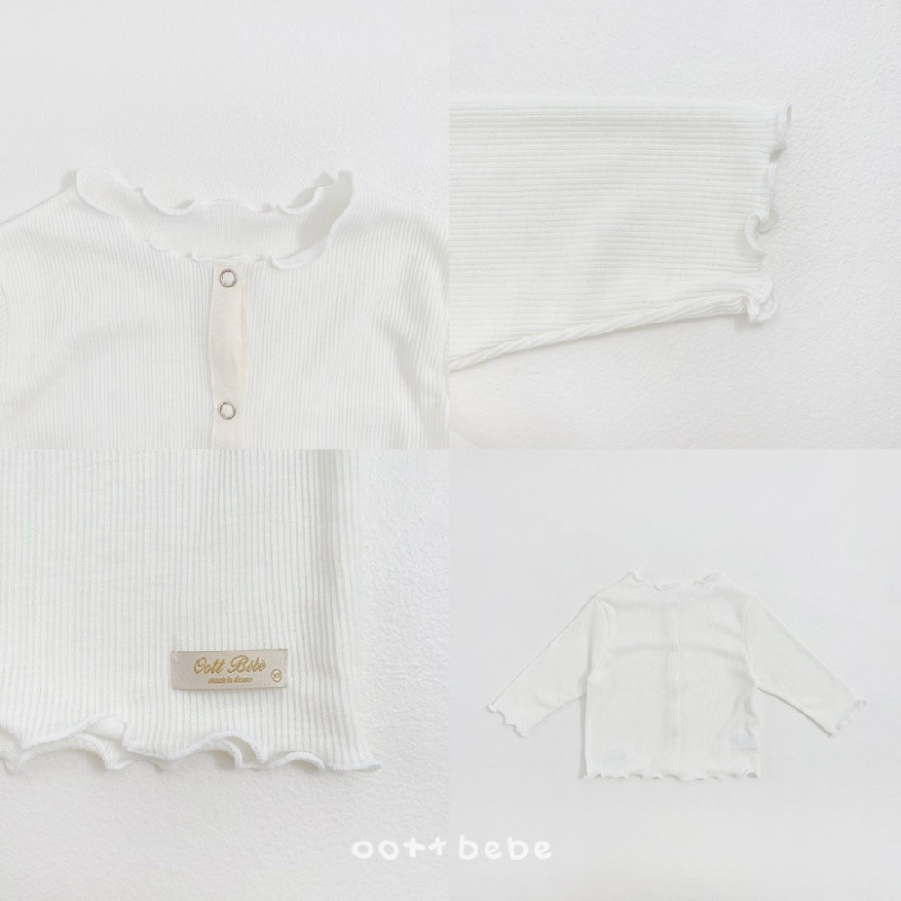 26夏 正韓 OOTTBEBe｜Soft Daily｜木耳邊小外套 小罩衫-細節圖5