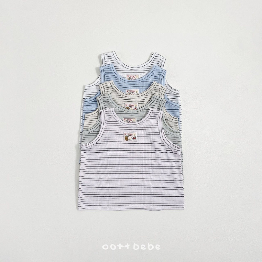 26夏 正韓 OOTTBEBe｜Soft Daily｜簡約素色T（無袖+短袖組合） 幼童款-細節圖2