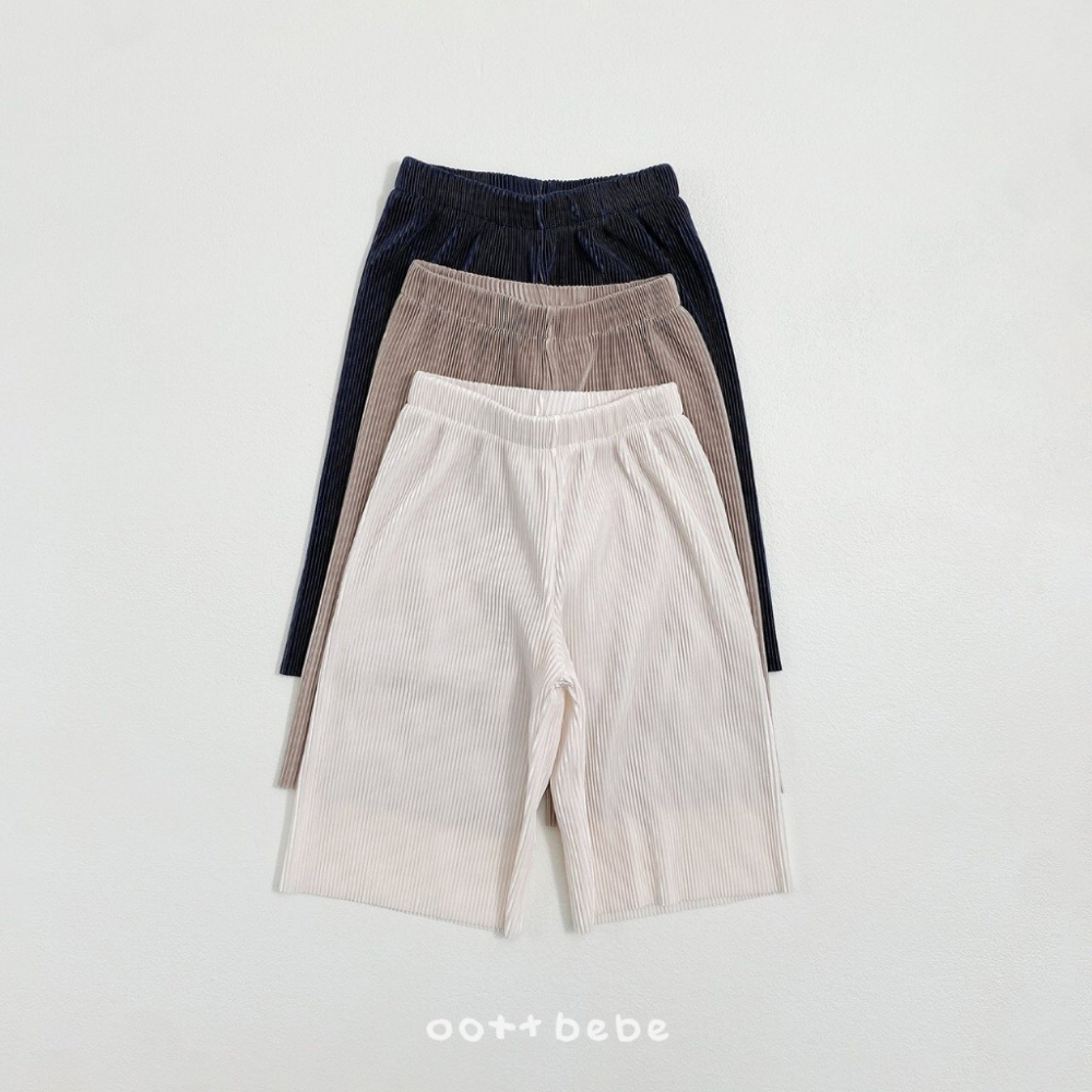 26夏 正韓 OOTTBEBe｜Soft Daily｜皺皺壓紋 光澤套裝 幼童/Mom款-細節圖3