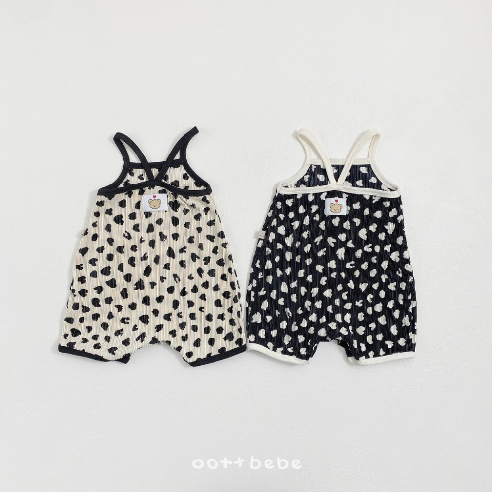 26夏 正韓 OOTTBEBe｜Soft Daily｜皺皺花紋 無袖套裝 baby款-細節圖2