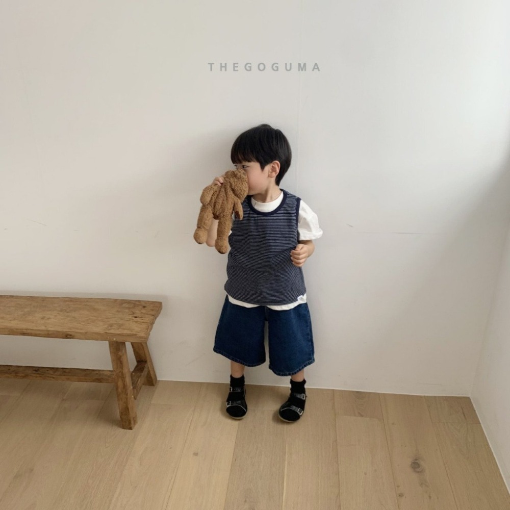 26夏 正韓 GOGUMA｜Natural Summer 簡約條紋 無袖上衣-細節圖2