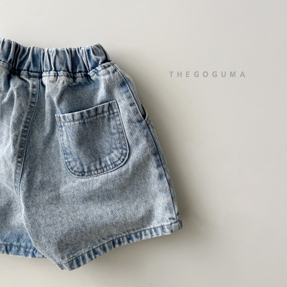 26夏 正韓 GOGUMA｜Natural Summer 復古淺色 牛仔短褲-細節圖7