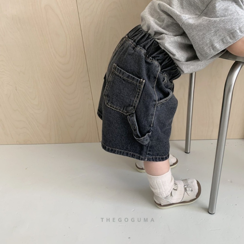 26夏 正韓 GOGUMA｜Natural Summer 帥氣小標 造型牛仔短褲 大推款-細節圖5