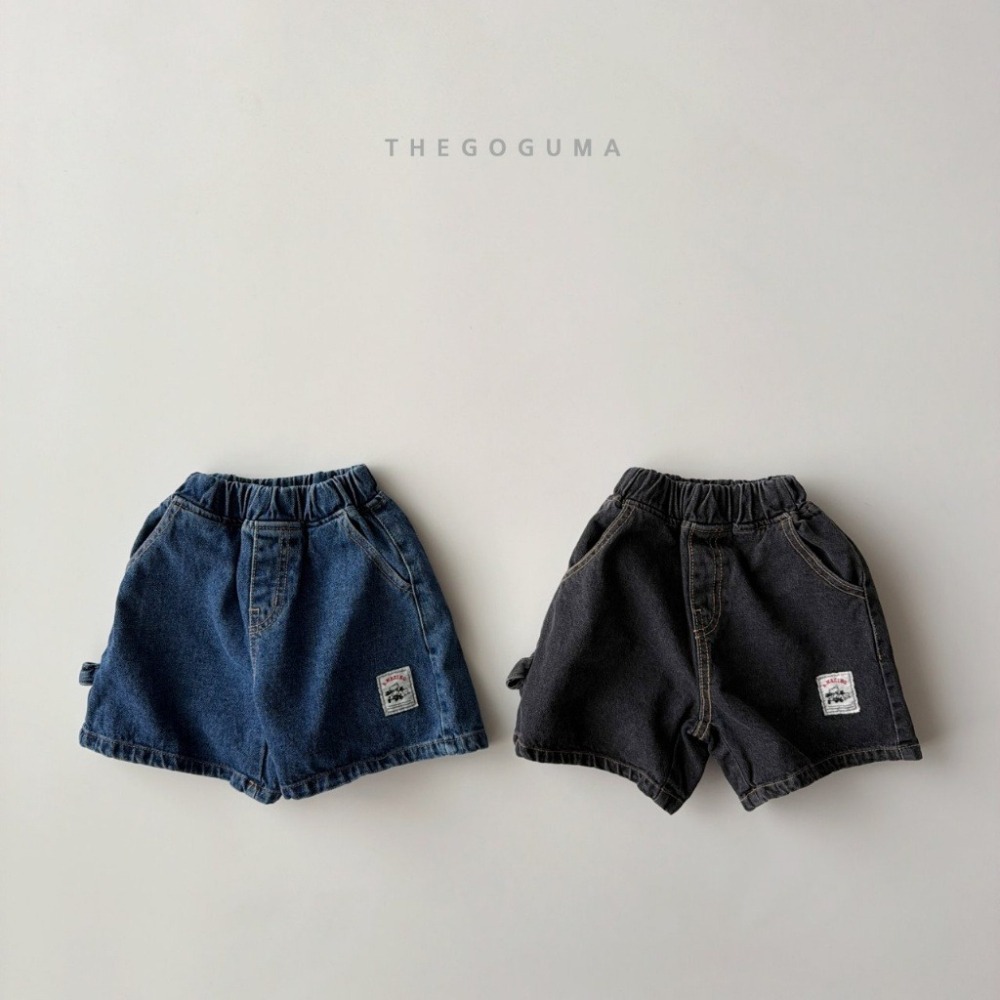 26夏 正韓 GOGUMA｜Natural Summer 帥氣小標 造型牛仔短褲 大推款-細節圖7