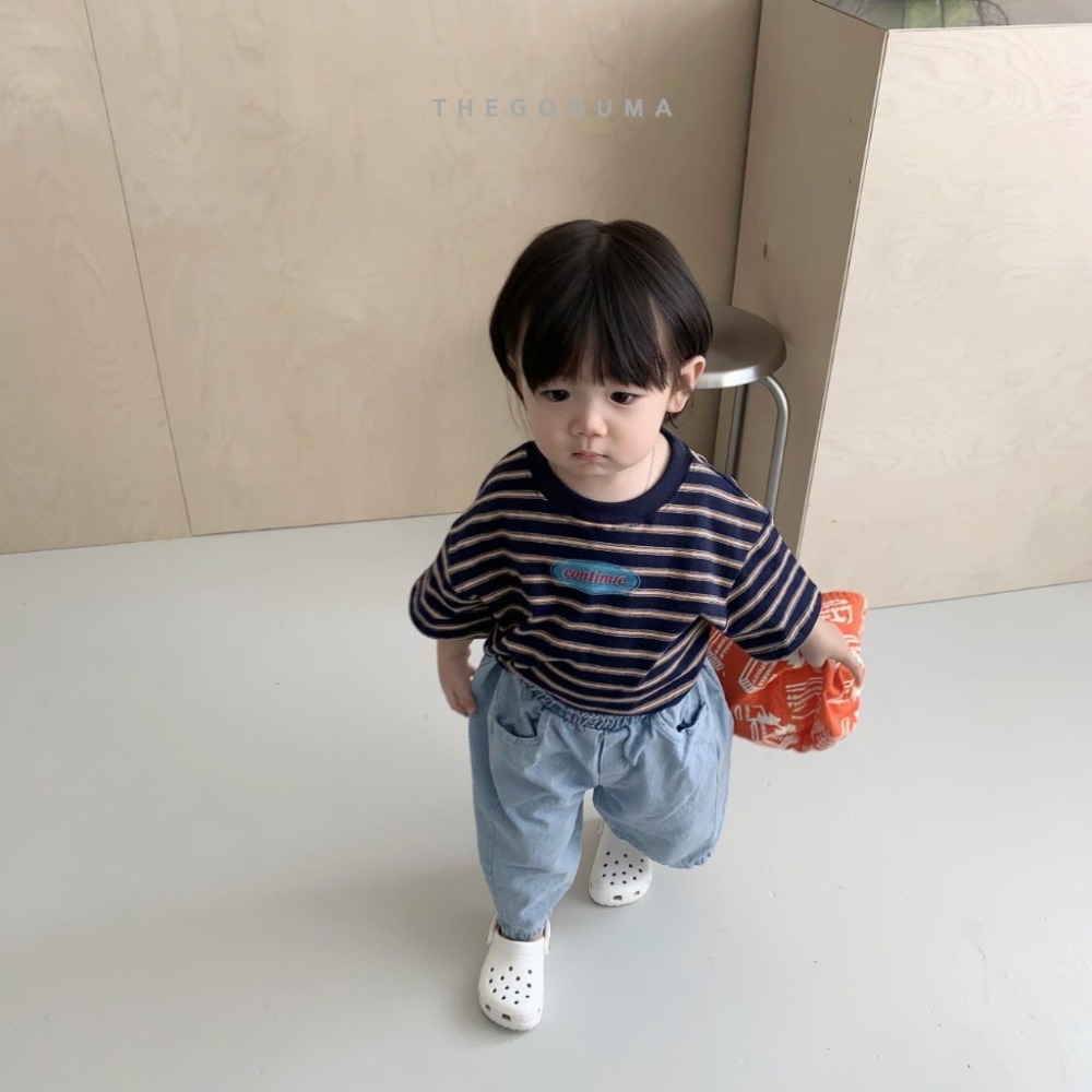 26夏 正韓 GOGUMA｜Natural Summer 簡約配色 條紋T-細節圖3