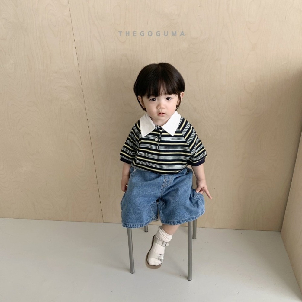 26夏 正韓 GOGUMA｜Natural Summer  經典條紋配色 polo衫-細節圖5