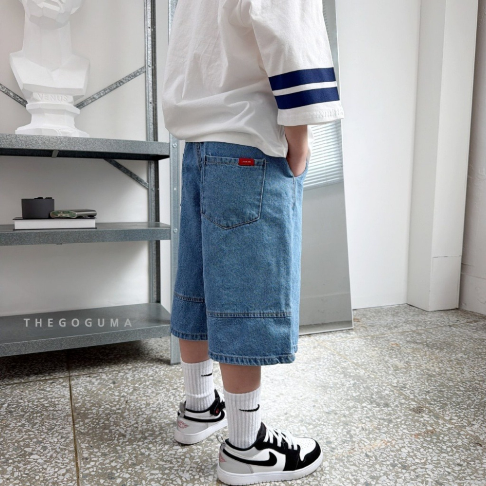 26夏 正韓 GOGUMA｜Natural Summer 後車線 小紅標 牛仔短褲-細節圖6