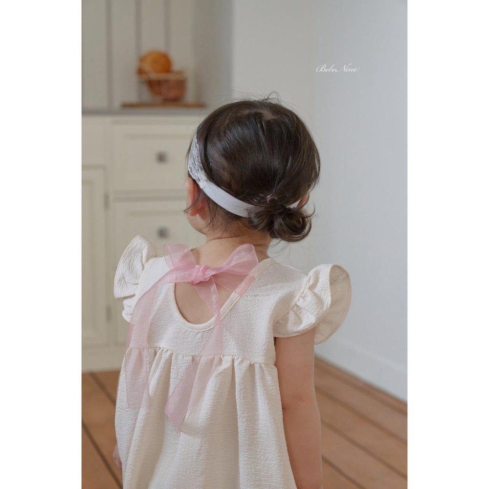 26夏 正韓 BEBENINE｜Milk Beige 浪漫荷葉連身褲  baby款-細節圖3