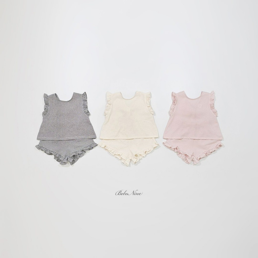 26夏 正韓 BEBENINE｜Milk Beige 浪漫荷葉套裝 大推款-細節圖2