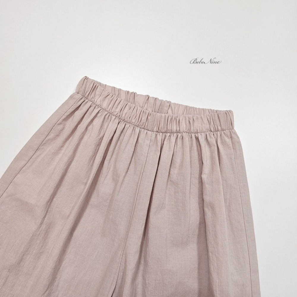 26夏 正韓 BEBENINE｜Milk Beige 簡約棉麻寬褲-細節圖7