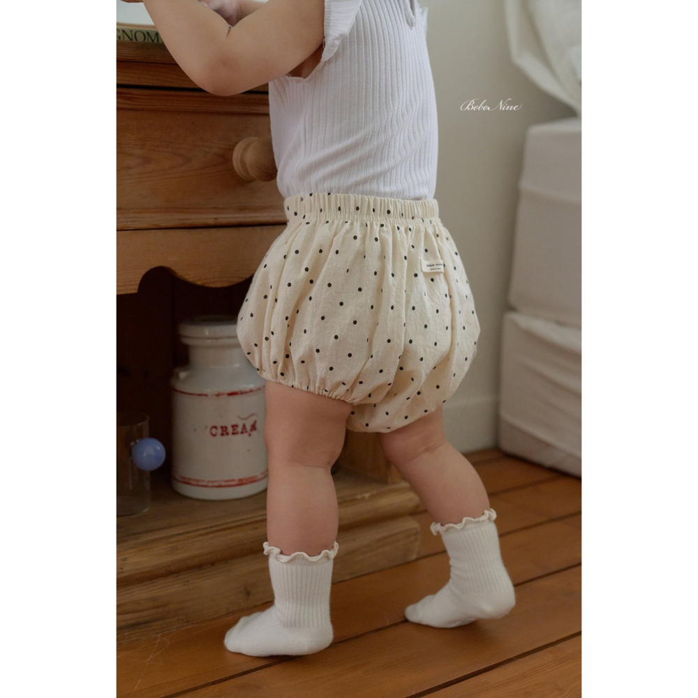 26夏 正韓 BEBENINE｜Milk Beige 木耳邊 中筒襪 （三雙一組）-細節圖4
