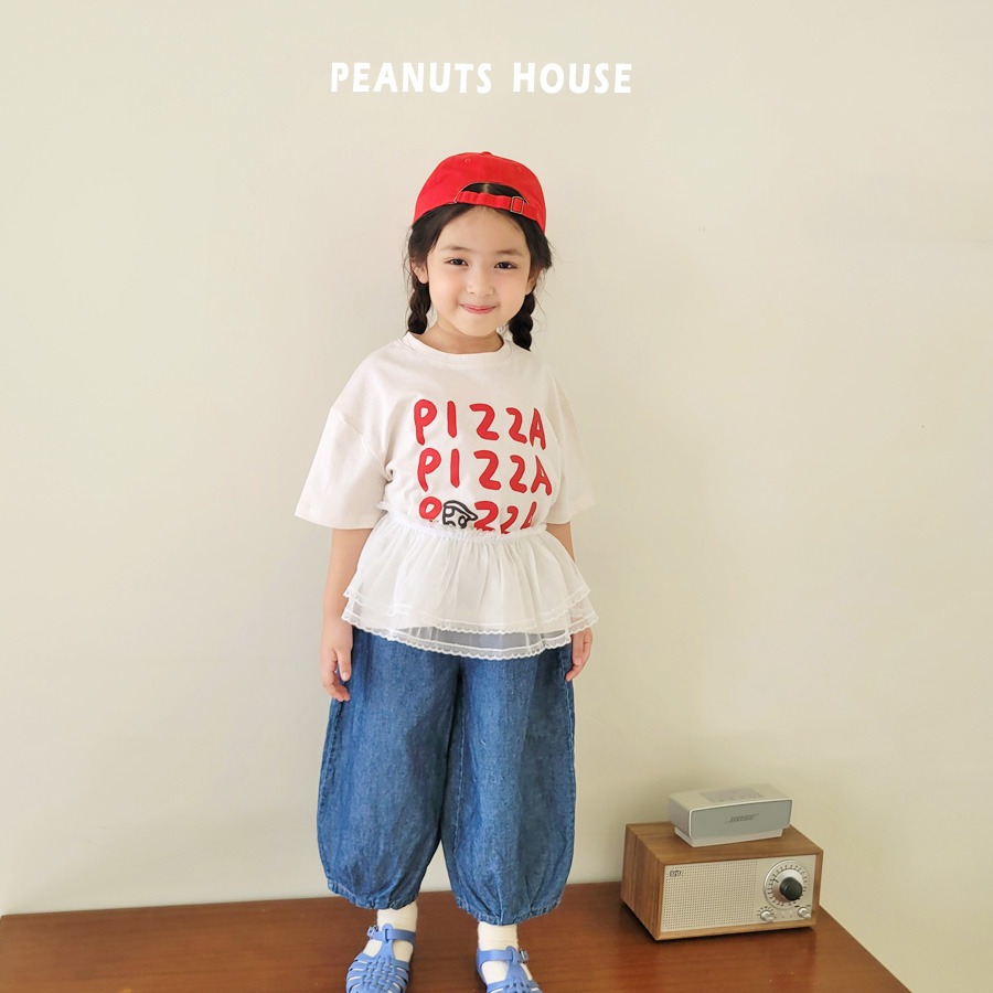 26夏 正韓 PEANUTS ｜Color Pop 要不要來片pizza 短袖T-細節圖4