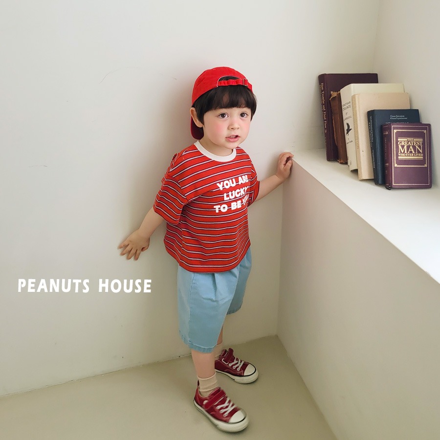 26夏 正韓 PEANUTS ｜Color Pop 條紋字母T-細節圖5