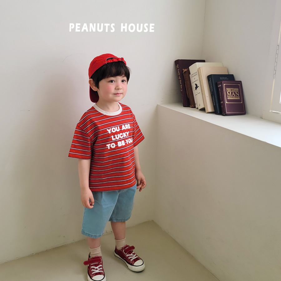 26夏 正韓 PEANUTS ｜Color Pop 條紋字母T-細節圖6