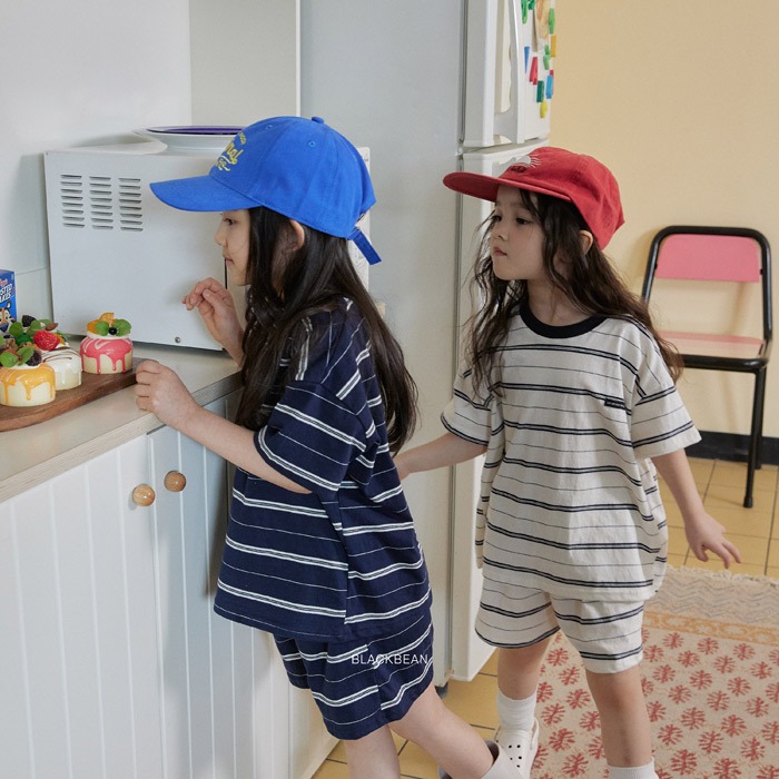 26夏 正韓 BLACKBEAN｜Everyday Basic 簡約條紋 套裝-細節圖3