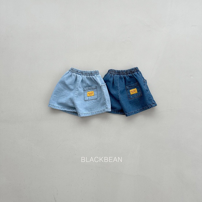 26夏 正韓 BLACKBEAN｜Everyday Basic 經典品牌小標 牛仔短褲-細節圖8