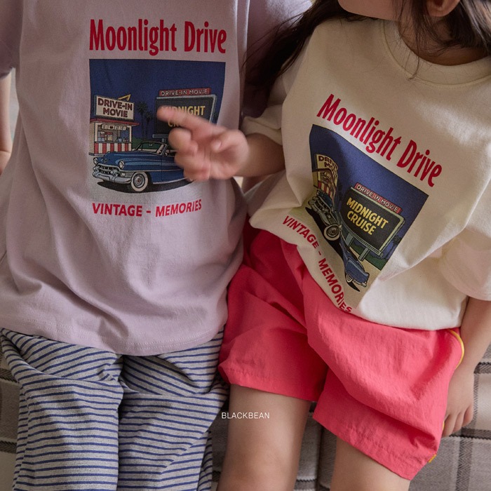 26夏 正韓 BLACKBEAN｜Everyday Basic 美式古董車 印花短T-細節圖3