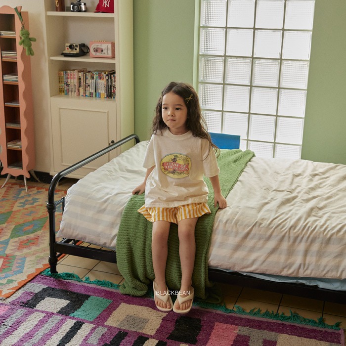 26夏 正韓 BLACKBEAN｜Everyday Basic 西西里檸檬 印花短T  親子款 大推-細節圖4