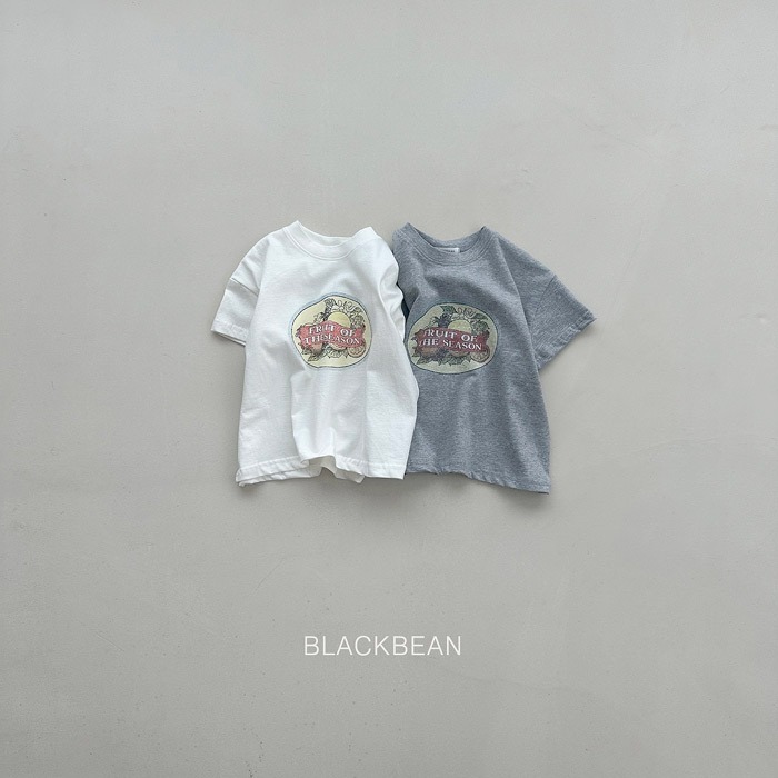 26夏 正韓 BLACKBEAN｜Everyday Basic 西西里檸檬 印花短T  親子款 大推-細節圖7