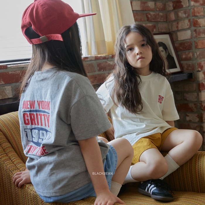 26夏 正韓 BLACKBEAN｜Everyday Basic 紐約字母 短T-細節圖2