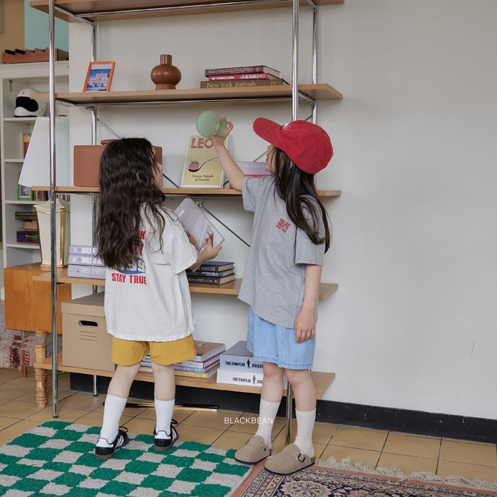 26夏 正韓 BLACKBEAN｜Everyday Basic 紐約字母 短T-細節圖3