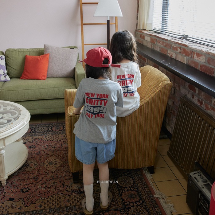 26夏 正韓 BLACKBEAN｜Everyday Basic 紐約字母 短T-細節圖4