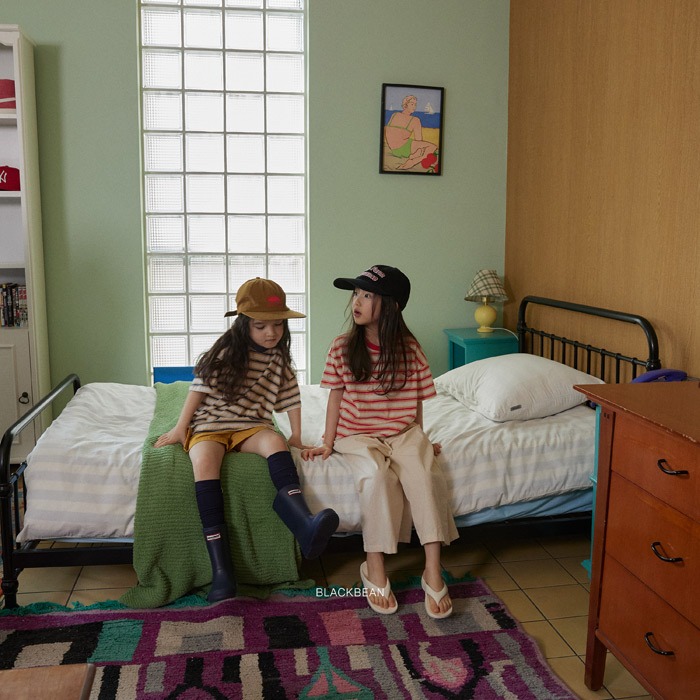 26夏 正韓 BLACKBEAN｜Everyday Basic 不敗款條紋 短T-細節圖2