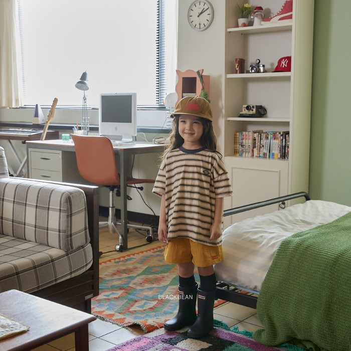 26夏 正韓 BLACKBEAN｜Everyday Basic 不敗款條紋 短T-細節圖6