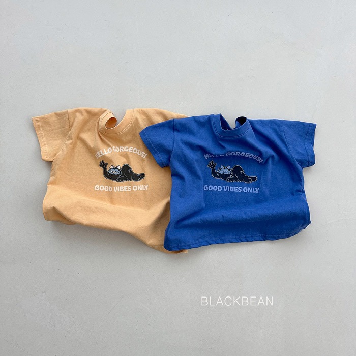 26夏 正韓 BLACKBEAN｜Everyday Basic 加菲貓 印花短T-細節圖4