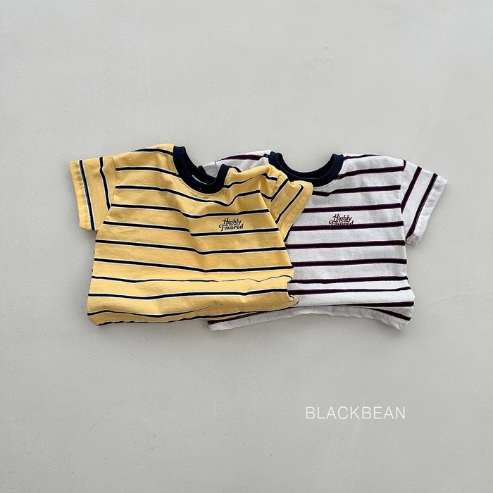26夏 正韓 BLACKBEAN｜Everyday Basic 亮色系 條紋短T-細節圖6