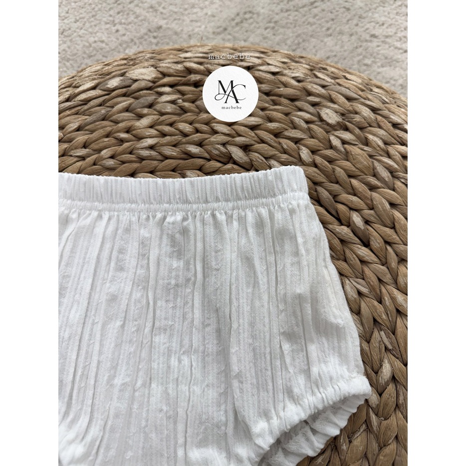 26夏 正韓 MACBEBE｜Pure Baby 簡約花紋 背心套裝-細節圖8