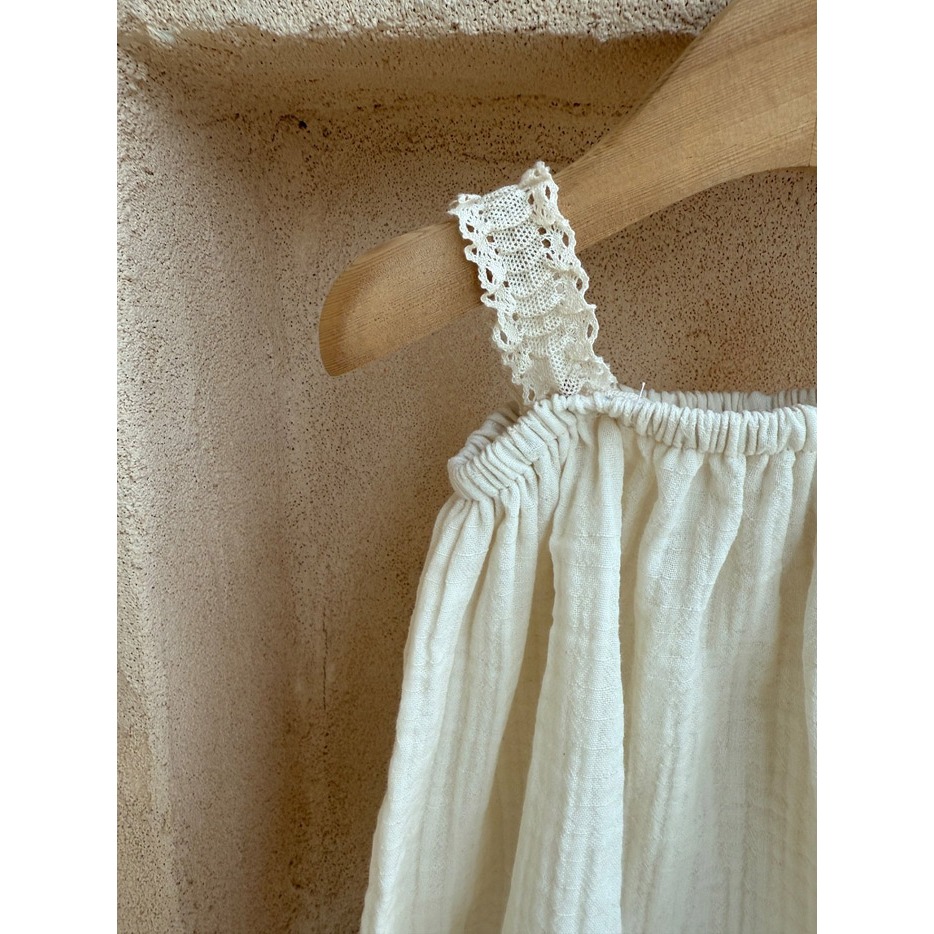 26夏 正韓 MACBEBE｜Pure Baby 高質感細節 棉紗 套裝-細節圖4