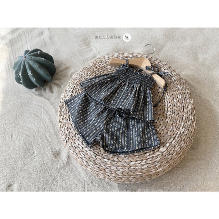 26夏 正韓 MACBEBE｜Pure Baby 小碎花 渡假套裝-細節圖3