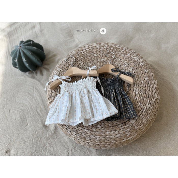26夏 正韓 MACBEBE｜Pure Baby 小碎花 渡假套裝-細節圖4