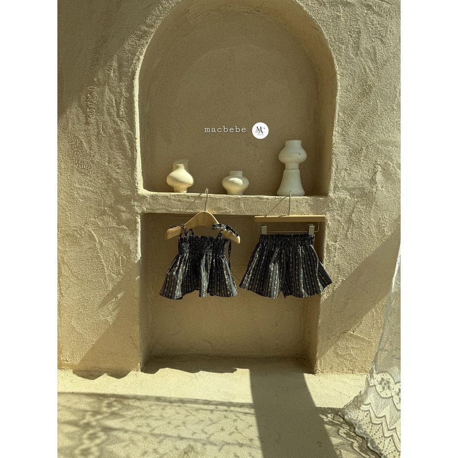 26夏 正韓 MACBEBE｜Pure Baby 小碎花 渡假套裝-細節圖6