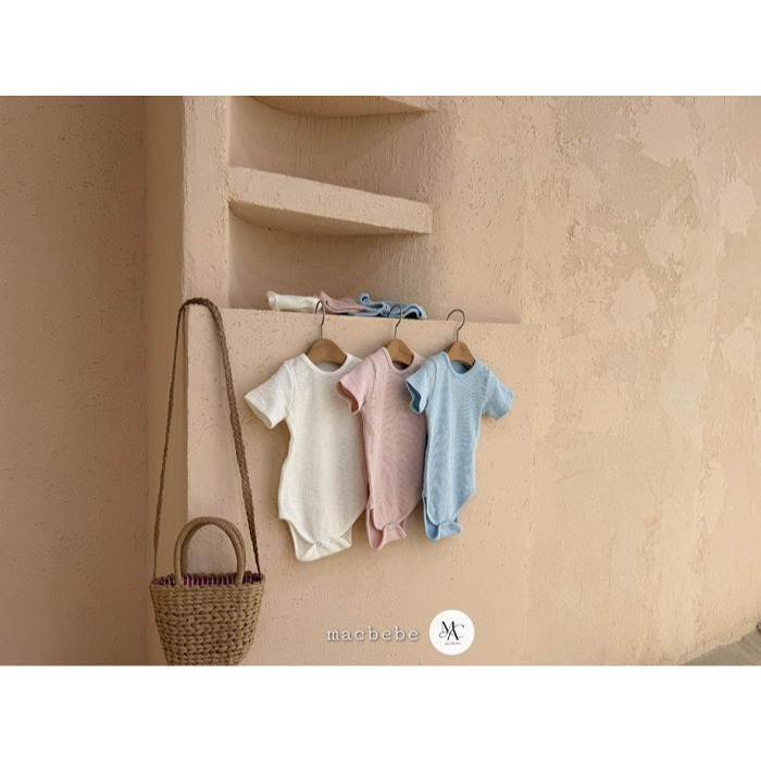 26夏 正韓 MACBEBE｜Pure Baby 簡約包屁衣-細節圖2