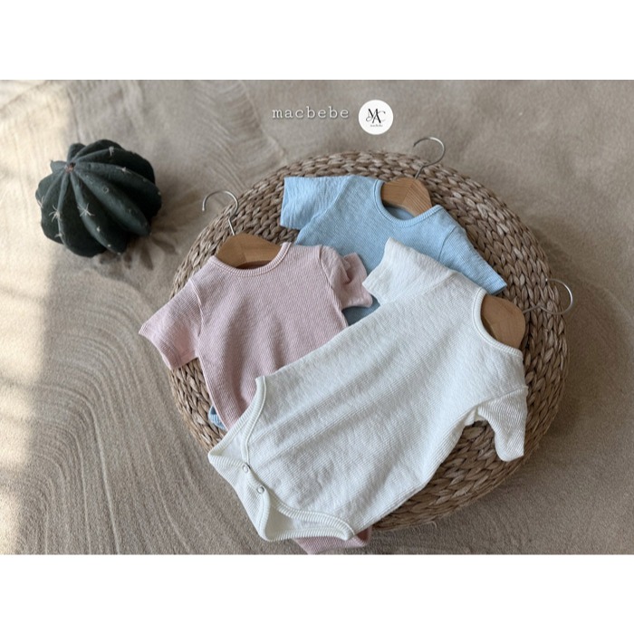 26夏 正韓 MACBEBE｜Pure Baby 簡約包屁衣-細節圖3