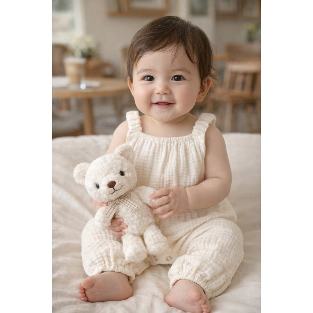 26夏 正韓 MACBEBE｜Pure Baby 無袖連身裝-細節圖2