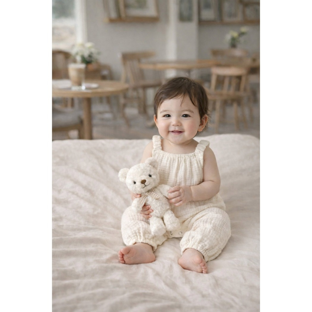 26夏 正韓 MACBEBE｜Pure Baby 無袖連身裝-細節圖3