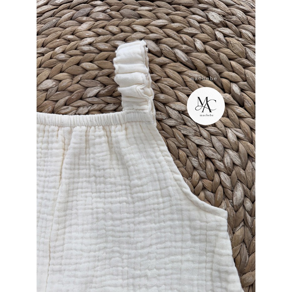 26夏 正韓 MACBEBE｜Pure Baby 無袖連身裝-細節圖5