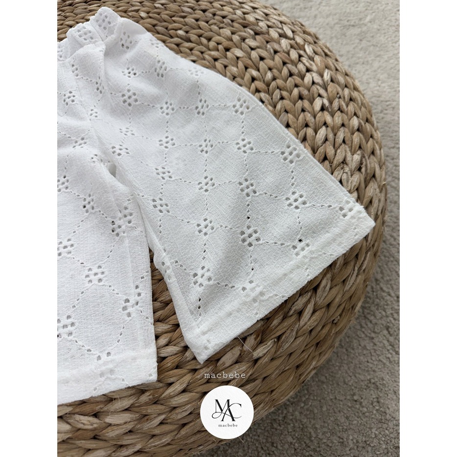 26夏 正韓 MACBEBE｜Pure Baby 極美 雕花蕾絲 套裝 大推-細節圖7