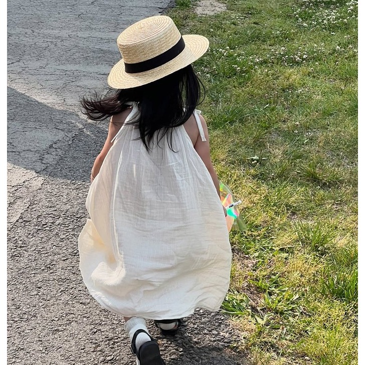 26夏 正韓 MACBEBE｜Pure Baby 高質感 綁帶連身裙 幼童款-細節圖6