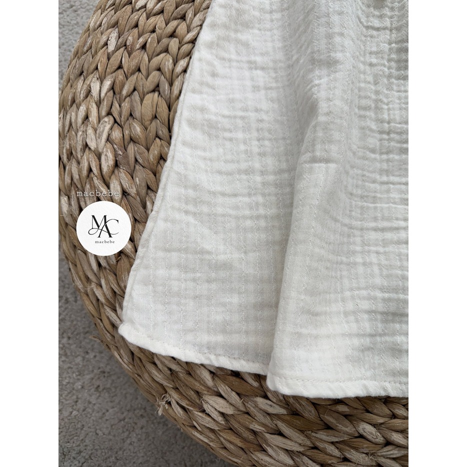 26夏 正韓 MACBEBE｜Pure Baby 高質感 綁帶連身裙 幼童款-細節圖8