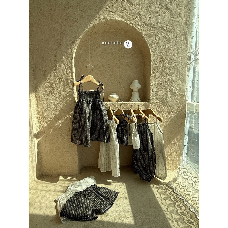 26夏 正韓 MACBEBE｜Pure Baby 小碎花 渡假連身洋裝 幼童款-細節圖5