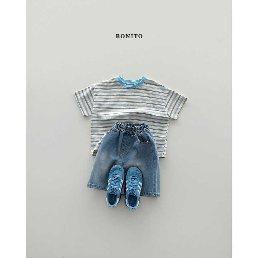 26夏 正韓 BONITO｜Color Street 復古刷色 丹寧短褲-細節圖3