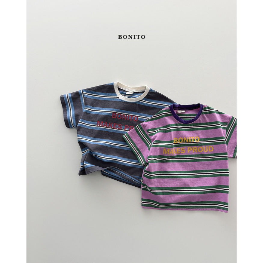 26夏 正韓 BONITO｜Color Street  條紋短袖T-細節圖5