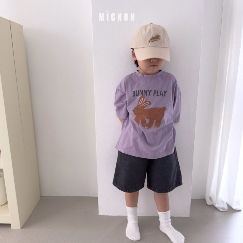 26夏 正韓  MIGNON｜Kid Casual 兔兔 印花短T-細節圖5