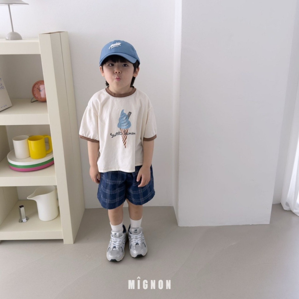 26夏 正韓 MIGNON｜Kid Casual 超Ｑ冰淇淋 印花短T  大推自留款-細節圖3