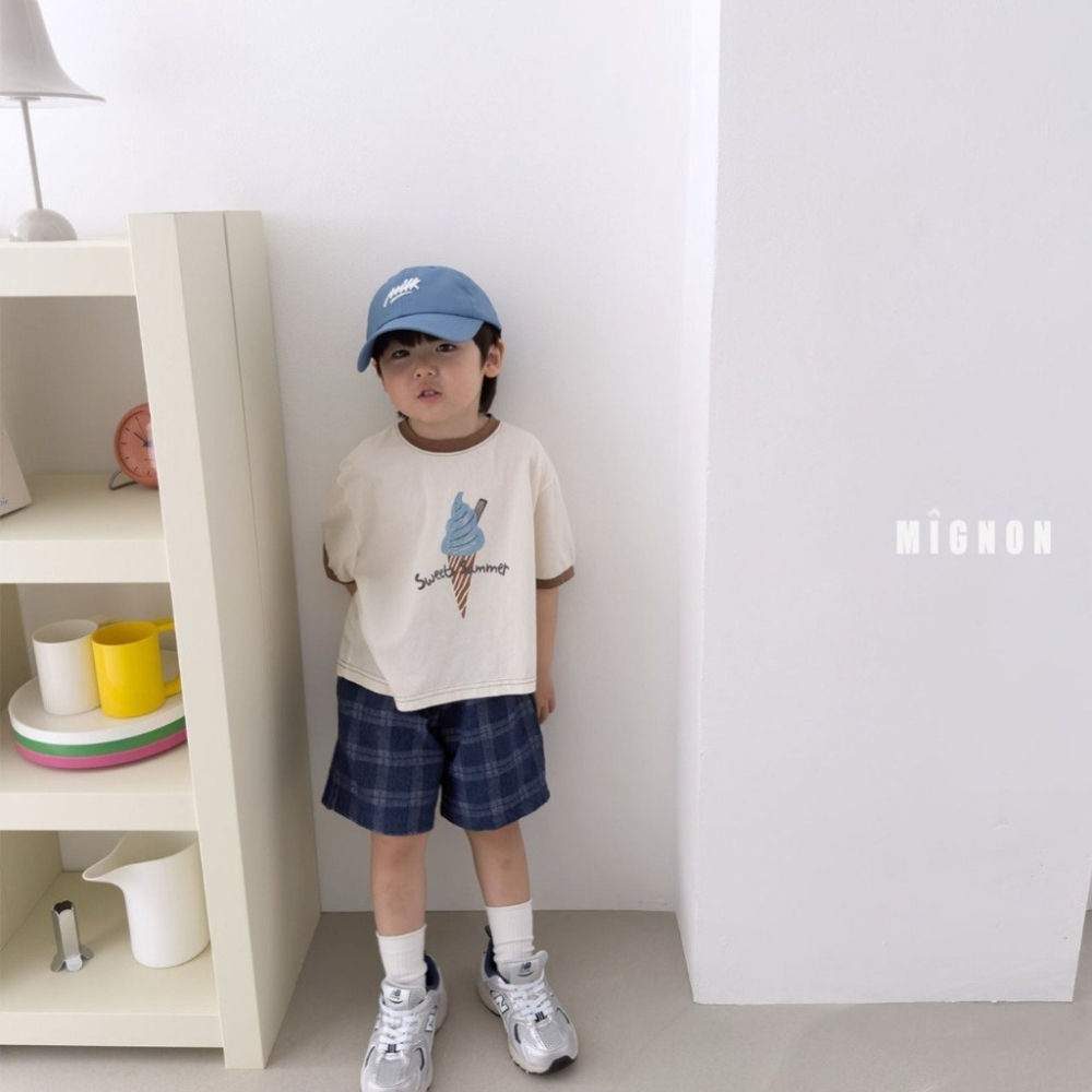 26夏 正韓 MIGNON｜Kid Casual 超Ｑ冰淇淋 印花短T  大推自留款-細節圖4